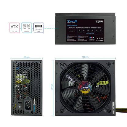 Fuente de alimentación ATX 650W con PFC activo de TooQ TQAPOLO-650SP