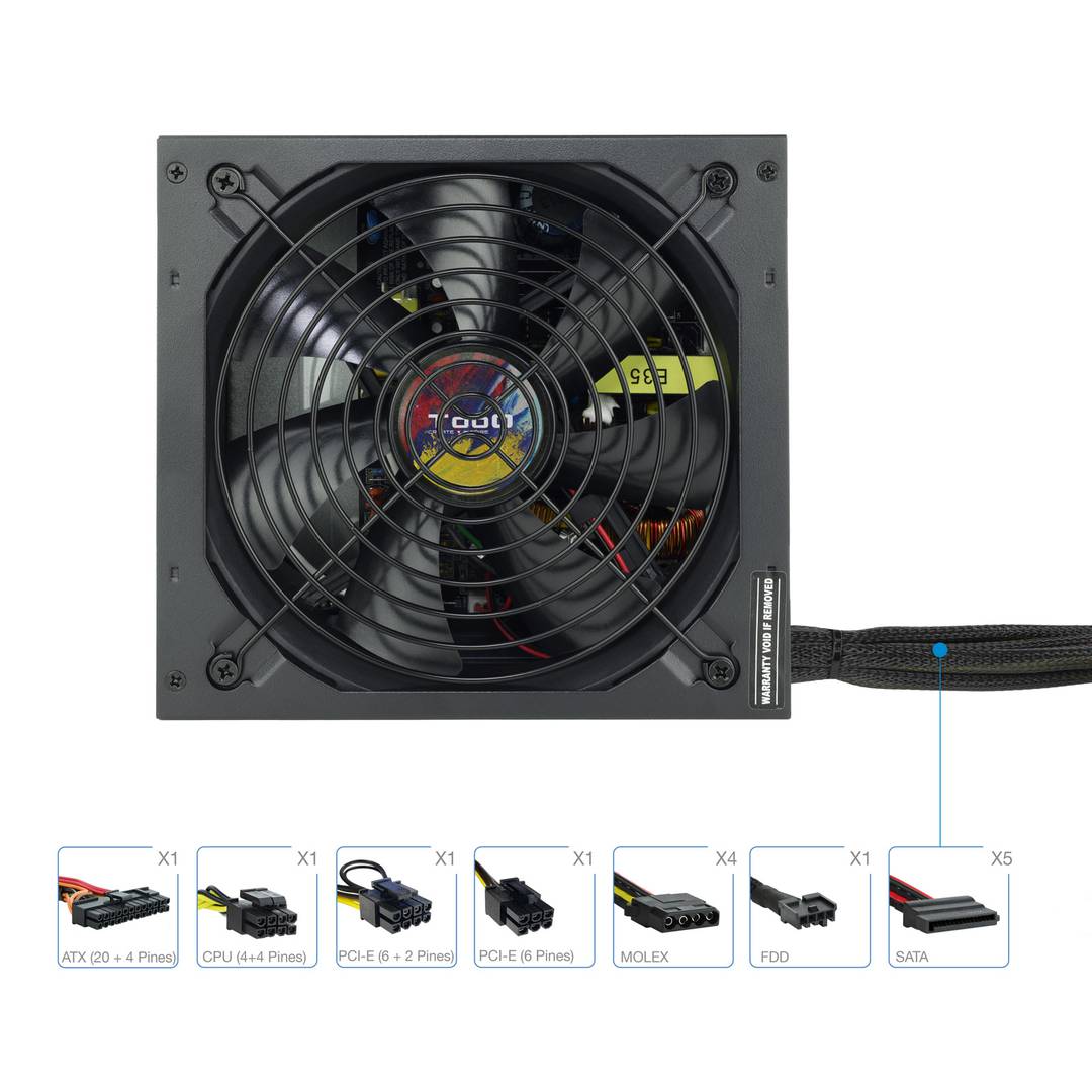 Fuente de alimentación ATX 750W con PFC activo de TooQ TQAPOLO-750SP