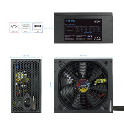 Fuente de alimentación ATX 750W con PFC activo de TooQ TQAPOLO-750SP