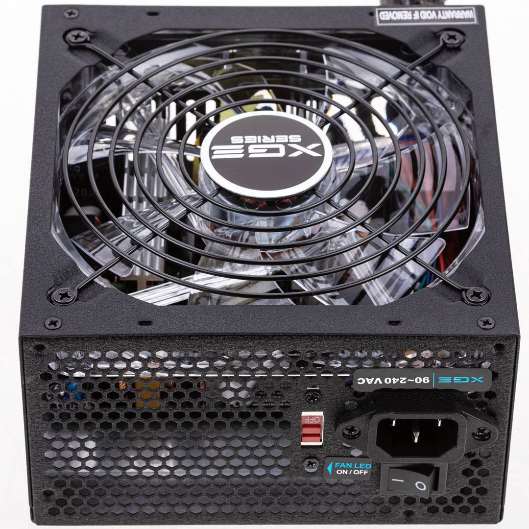 Fuente de alimentación TooQ Gaming XGE II con ventilador con LED 140 mm PFC activo 800 W
