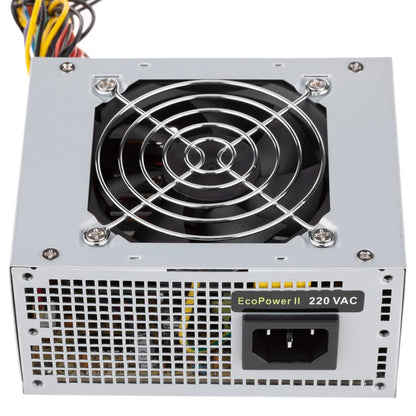 Fuente de alimentación TooQ Ecopower II 500 W con ventilador silencioso de 80 mm TQEP-500S-SFX