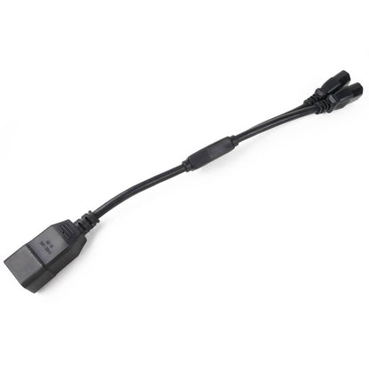 Cable de alimentación IEC-60320 2 C13 a 1 C20 de 20cm
