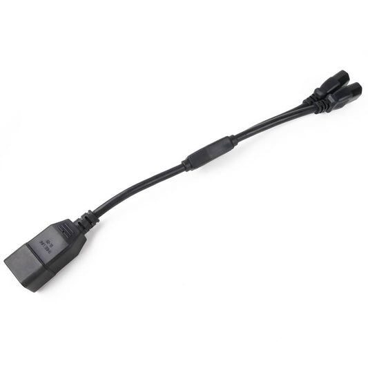 Cable de alimentación IEC-60320 2 C13 a 1 C20 de 20cm