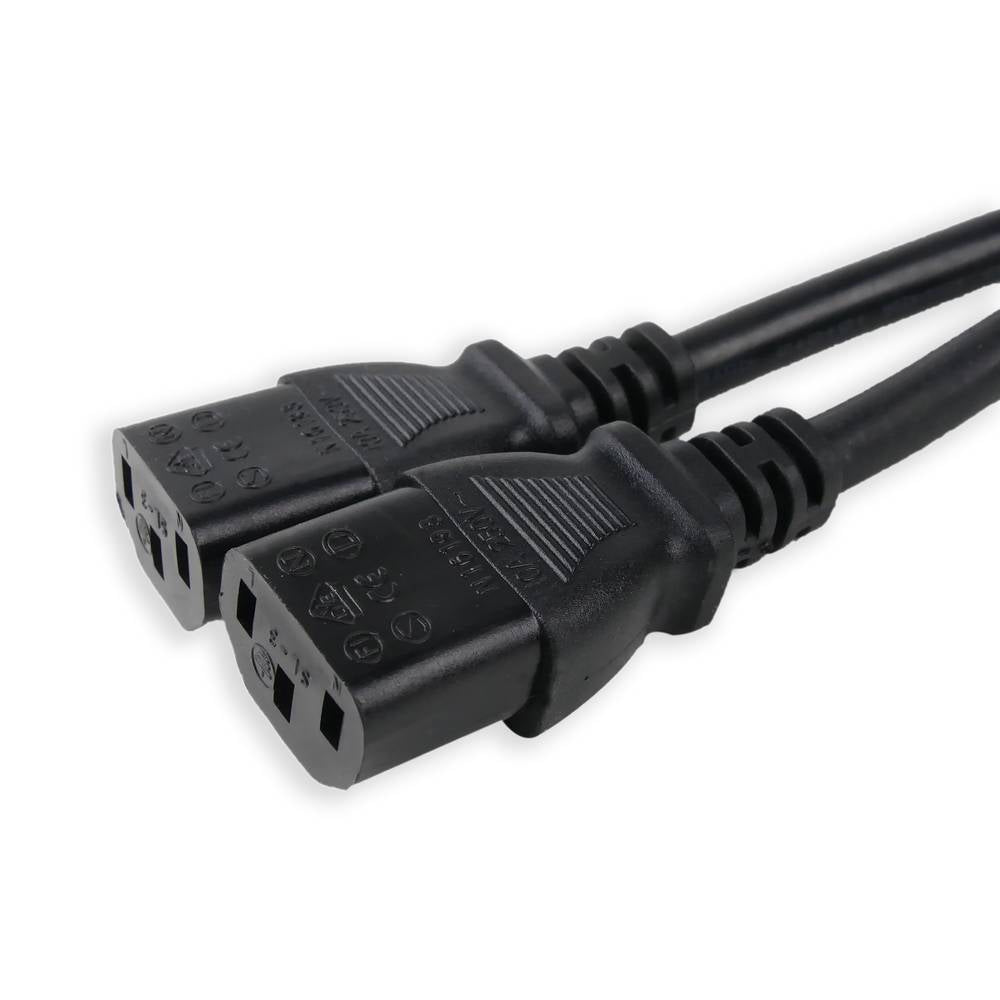 Cable de alimentación IEC-60320 2 C13 a 1 C20 de 20cm