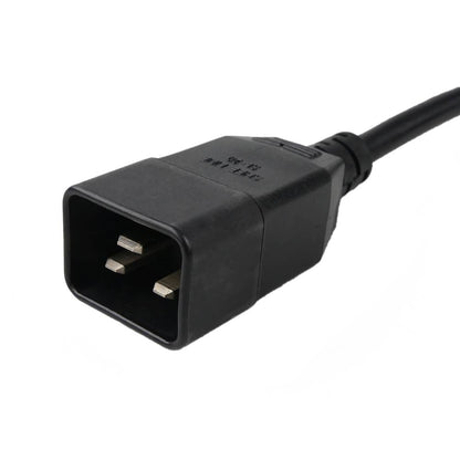 Cable de alimentación IEC-60320 2 C13 a 1 C20 de 20cm