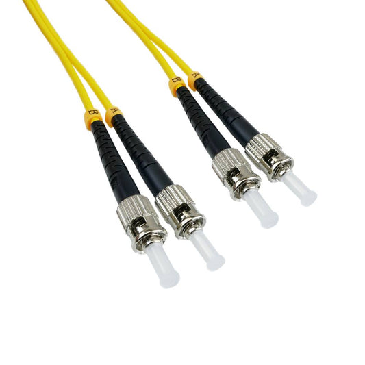 Cable de fibra óptica ST a ST monomodo duplex 9/125 de 10 m OS2