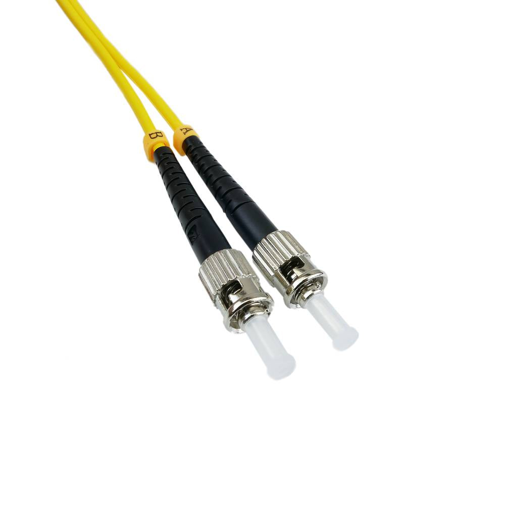 Cable de fibra óptica ST a ST monomodo duplex 9/125 de 10 m OS2