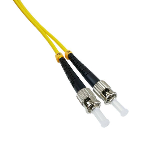 Cable de fibra óptica ST a ST monomodo duplex 9/125 de 25 m OS2
