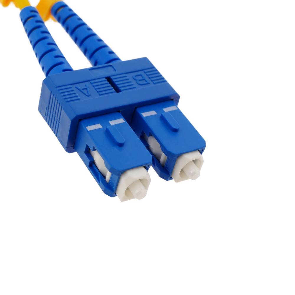 Cable de fibra óptica ST a SC monomodo duplex 9/125 de 3 m OS2