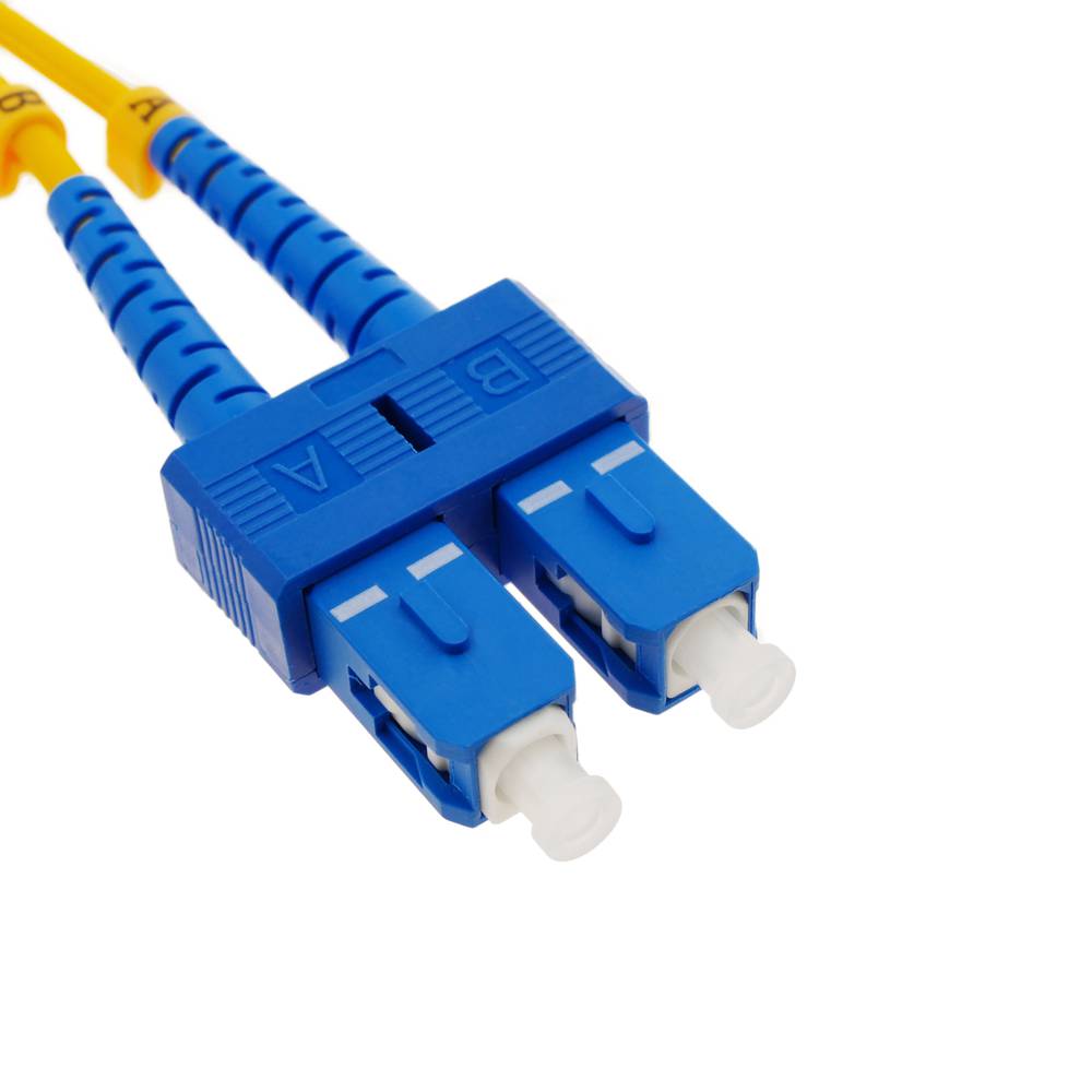 Cable de fibra óptica ST a SC monomodo duplex 9/125 de 3 m OS2