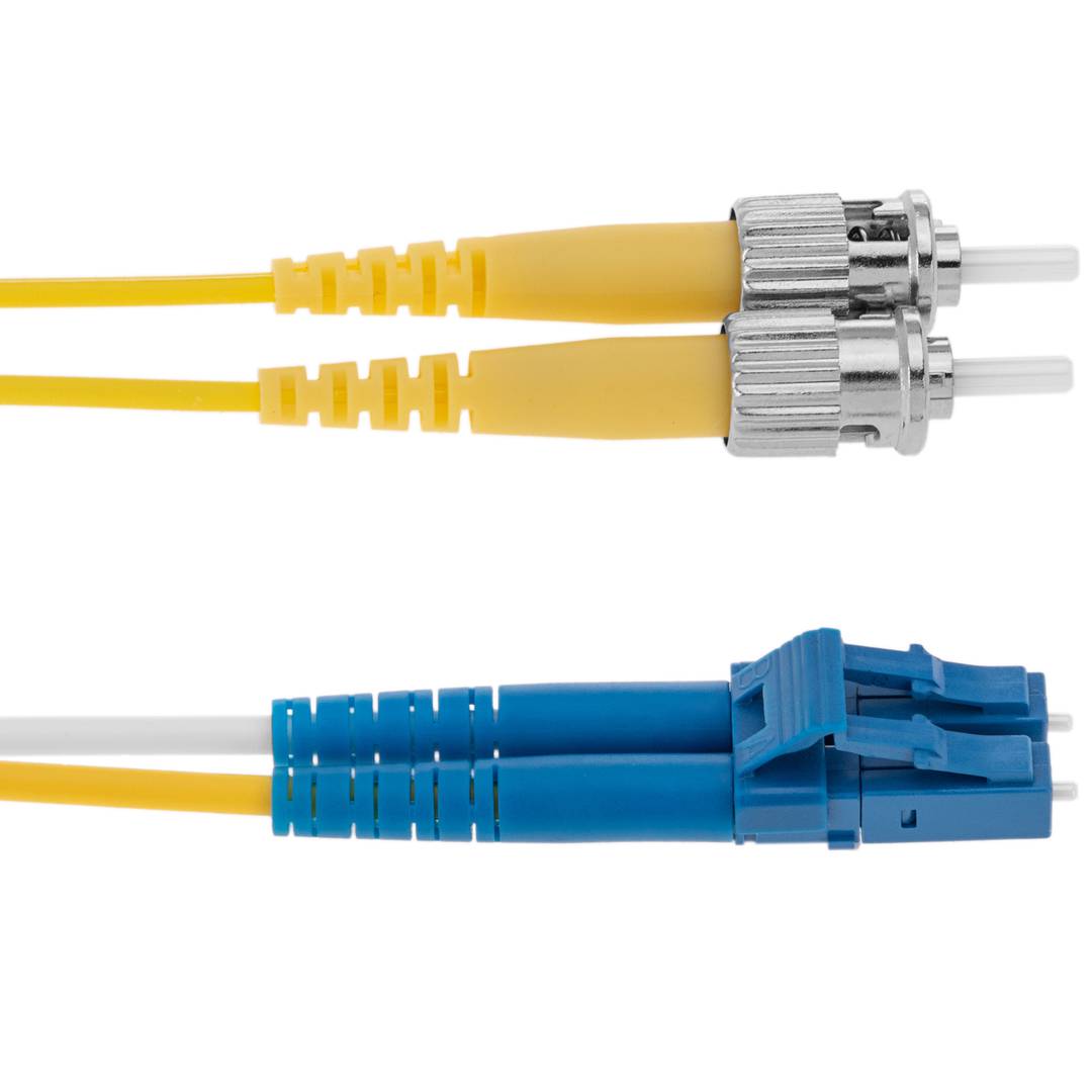 Cable de fibra óptica LC a ST monomodo duplex 9/125 de 1 m OS2