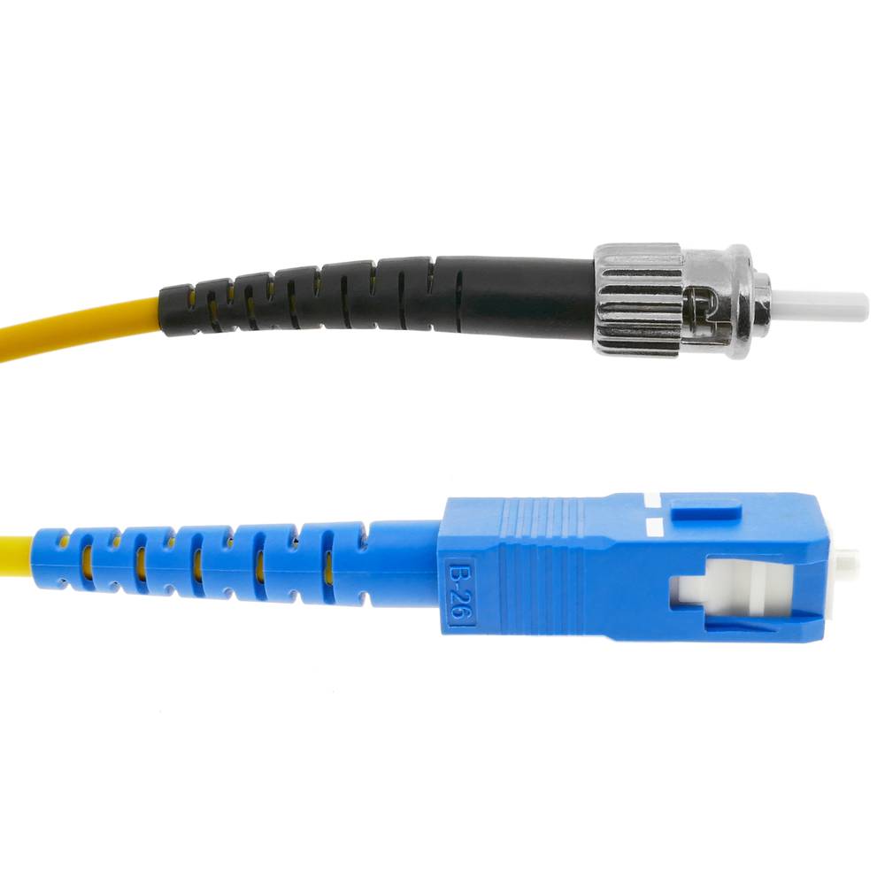 Cable de fibra óptica ST a SC monomodo simplex 9/125 de 25 m OS2