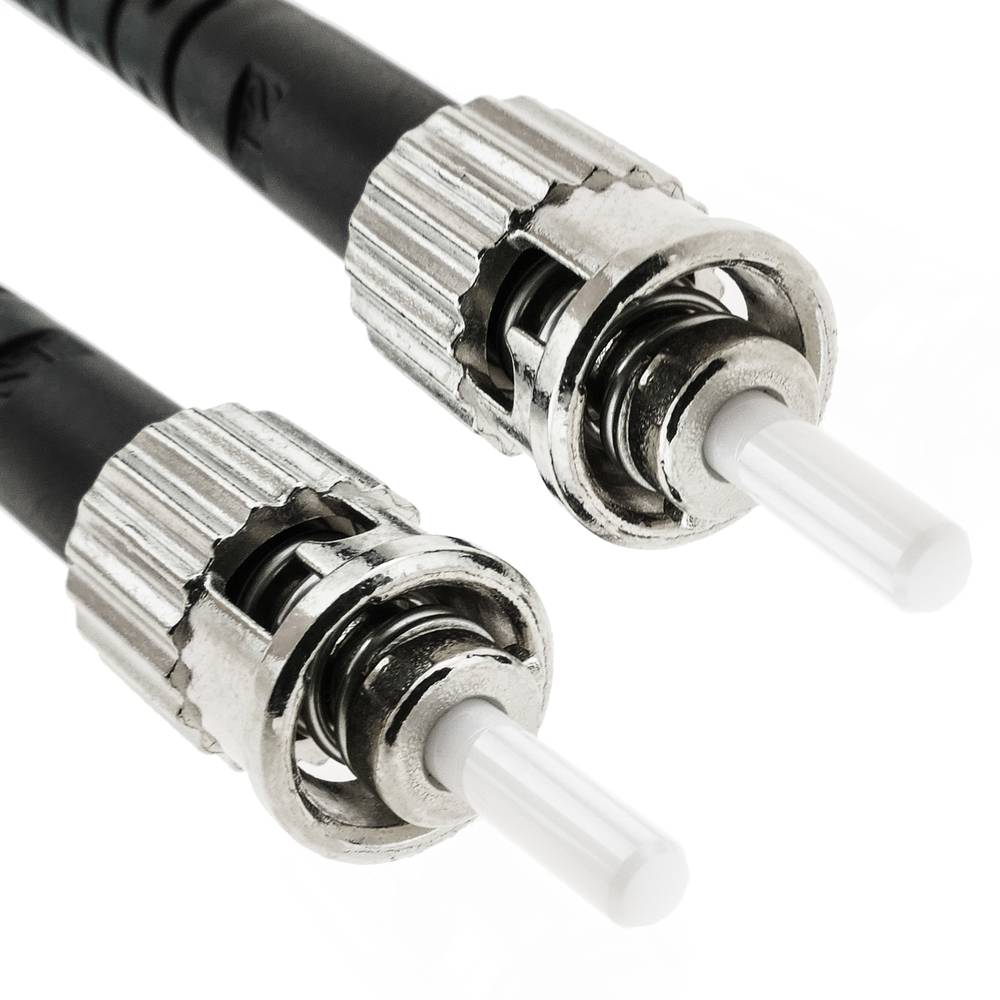 Cable de fibra óptica ST/PC a ST/PC monomodo duplex 9/125 de 100m OS2