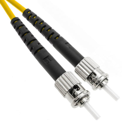 Cable de fibra óptica ST/PC a ST/PC monomodo duplex 9/125 de 100m OS2