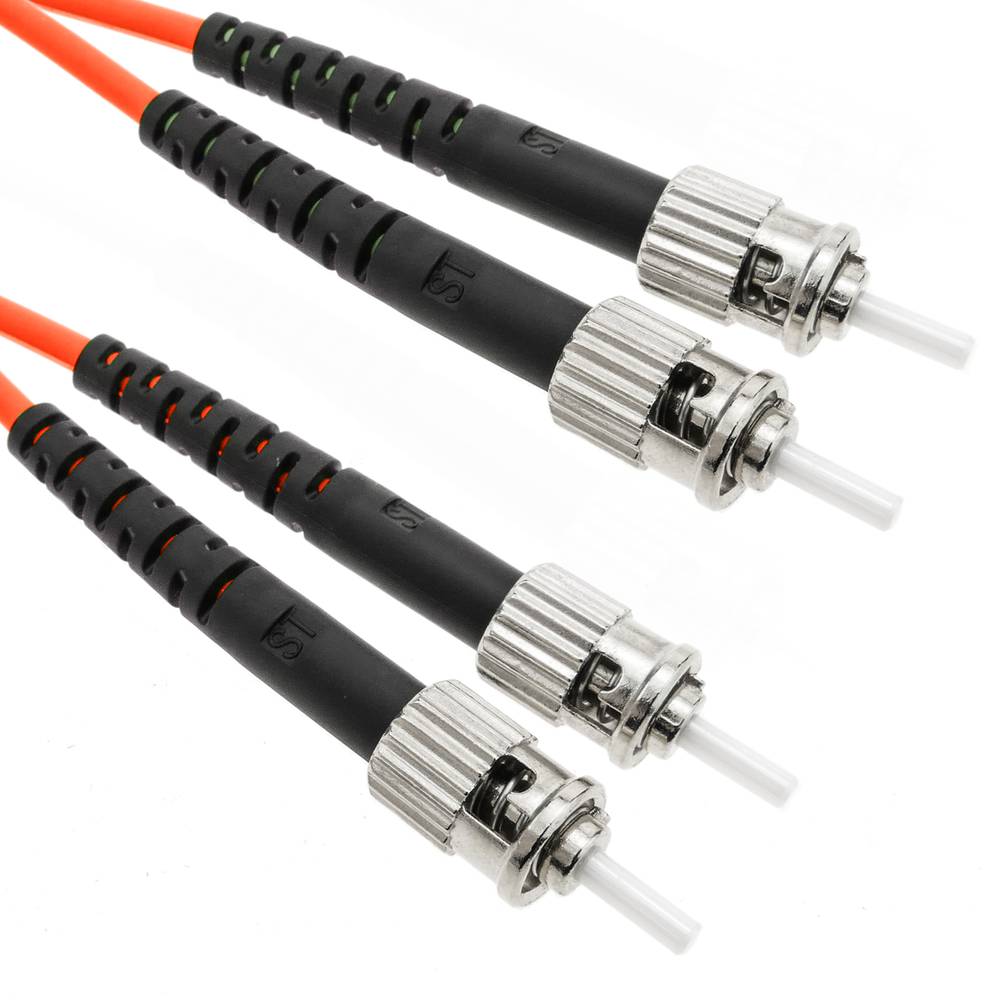 Cable de fibra óptica ST/PC a ST/PC multimodo duplex 50/125 de 50m OM2