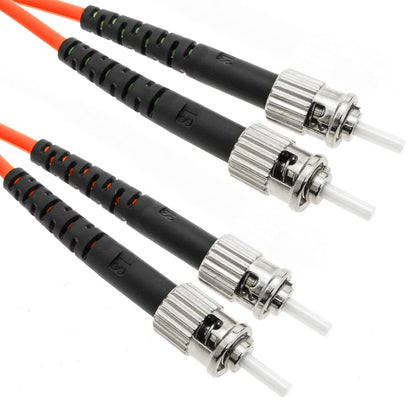 Cable de fibra óptica ST/PC a ST/PC multimodo duplex 50/125 de 50m OM2