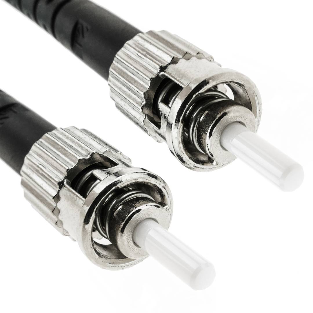 Cable de fibra óptica ST/PC a ST/PC multimodo duplex 50/125 de 75m OM3