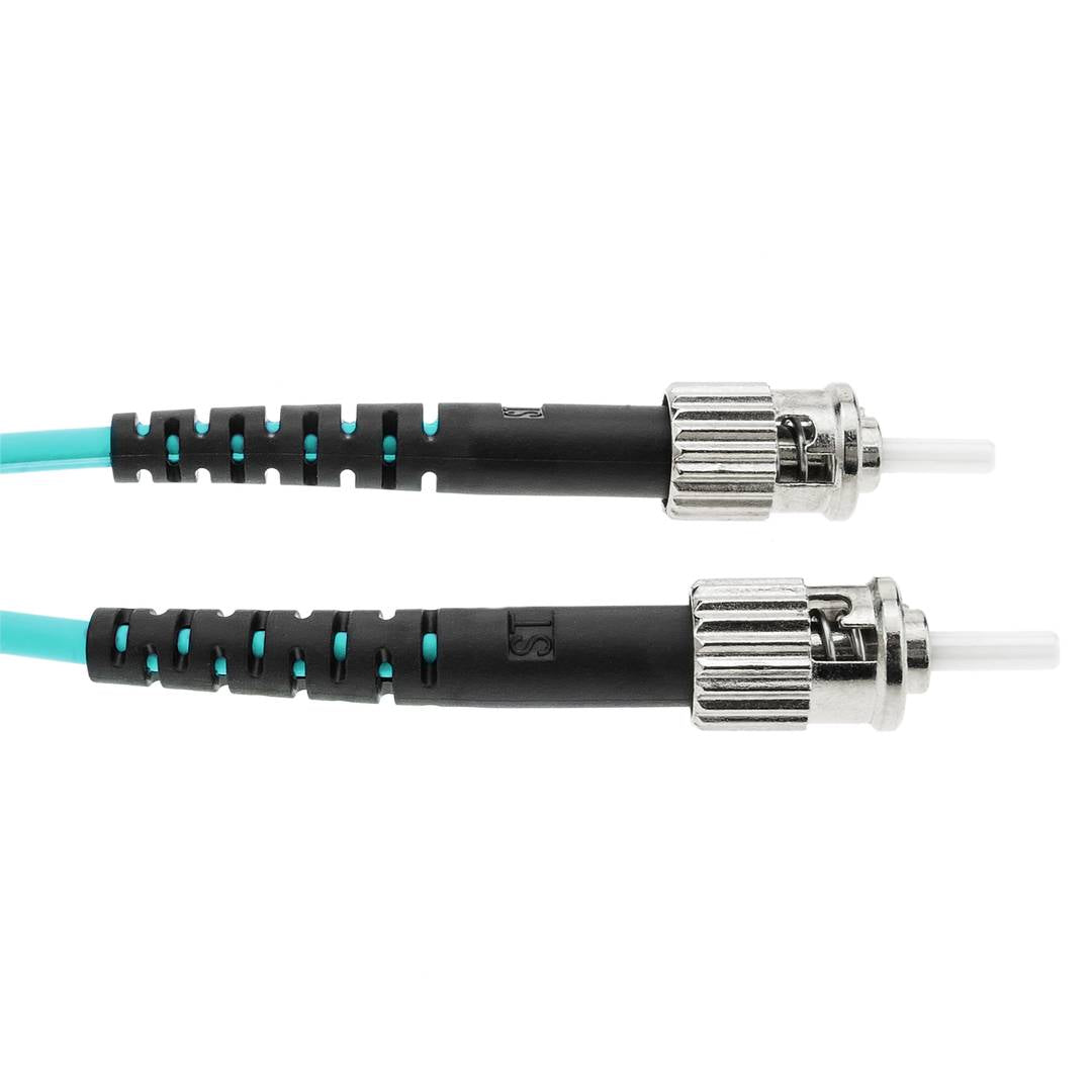 Cable de fibra óptica ST/PC a ST/PC multimodo duplex 50/125 de 75m OM3