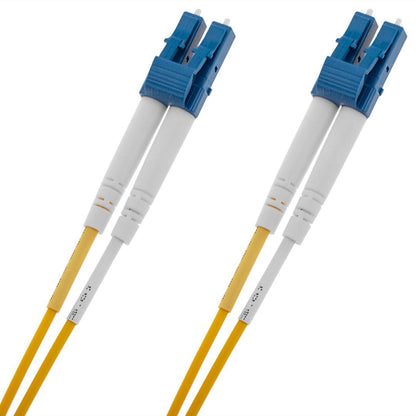 Cable de fibra óptica G652.D con conectores LC/UPC a LC/UPC monomodo dúplex 9/125 de 0,5 m OS2