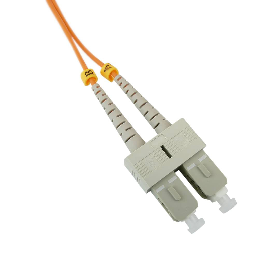 Cable de fibra óptica FC a SC multimodo duplex 62.5/125 de 2 m