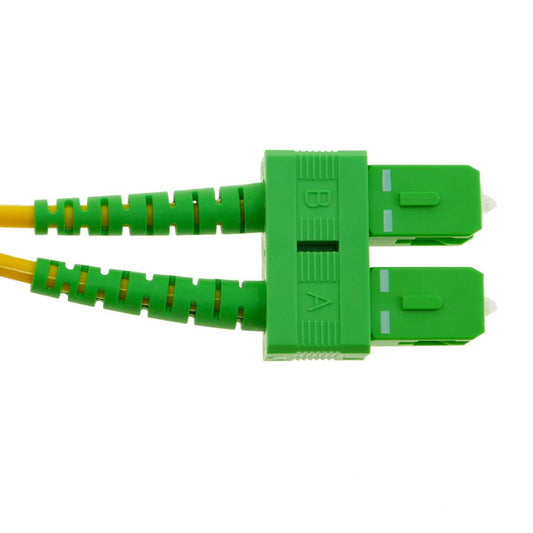 Cable de fibra óptica FC/PC a SC/APC monomodo duplex 9/125 de 3 m OS2