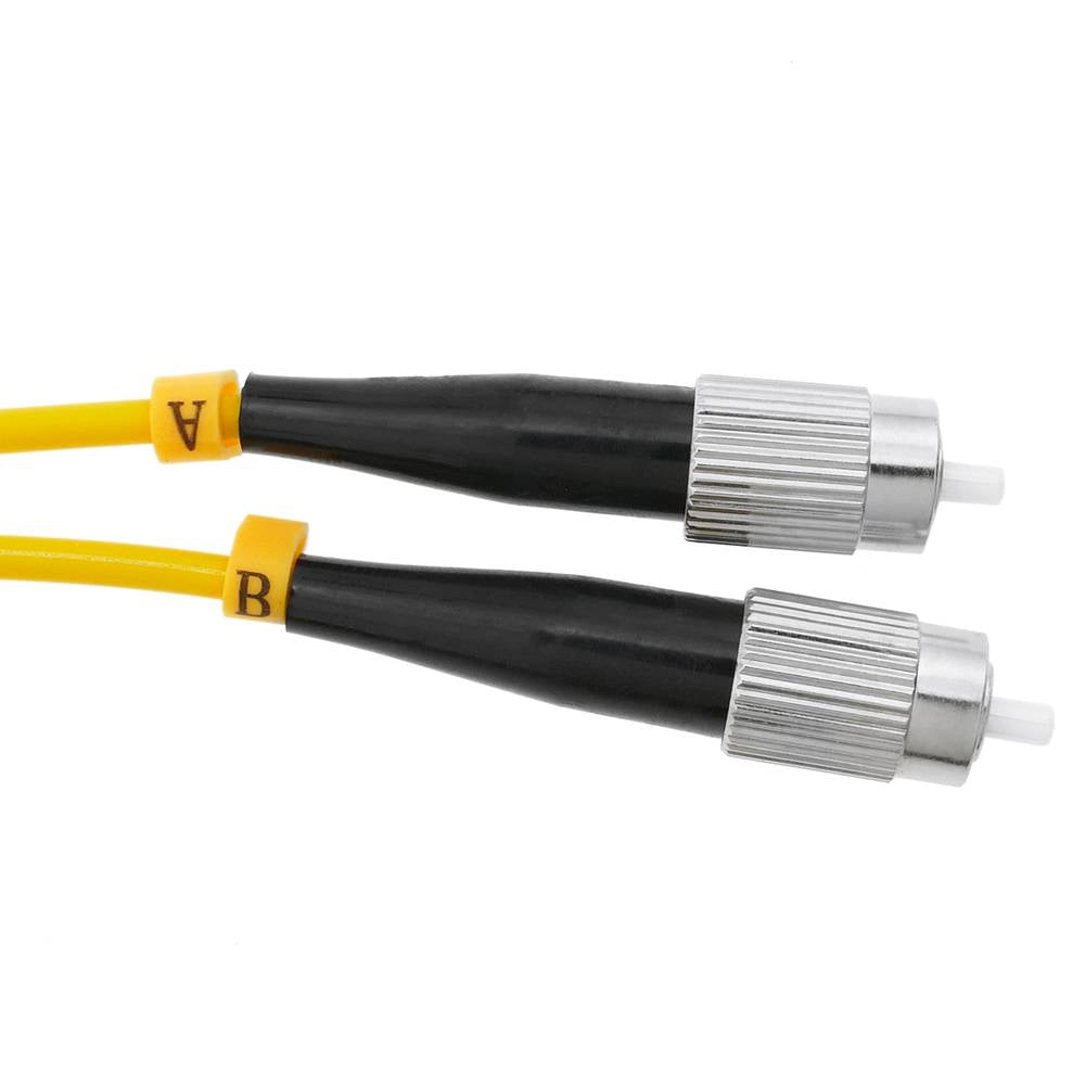 Cable de fibra óptica ST/PC a ST/APC monomodo duplex 9/125 de 2 m OS2