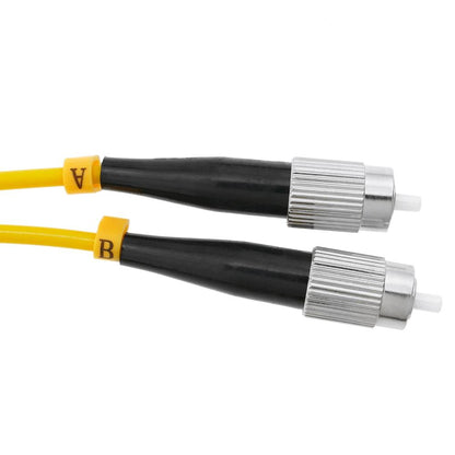 Cable de fibra óptica ST/PC a ST/APC monomodo duplex 9/125 de 2 m OS2