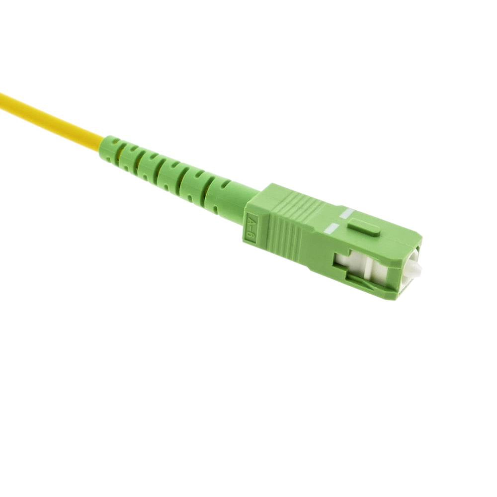Cable de fibra óptica LC/APC a SC/APC monomodo simplex G657A2 9/125 de 50 cm OS2