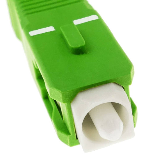Cable de fibra óptica SC/APC a SC/APC monomodo SMF SX OS2 simplex 9/125 blindado de 50 cm