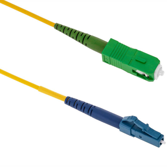 Cable de fibra óptica LC/PC a SC/APC 5m monomodo simplex 9/125