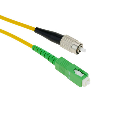 Cable de fibra óptica FC/PC a SC/APC monomodo simplex 9/125 de 50 cm OS2