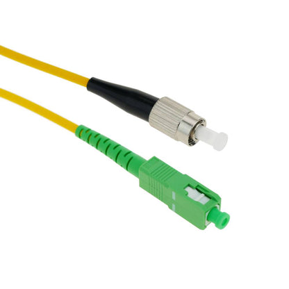 Cable de fibra óptica FC/PC a SC/APC monomodo simplex 9/125 de 3 m OS2