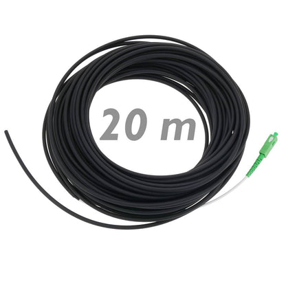 Cable de fibra óptica SC/APC monomodo simplex G657A2 9/125 de 20 m OS2