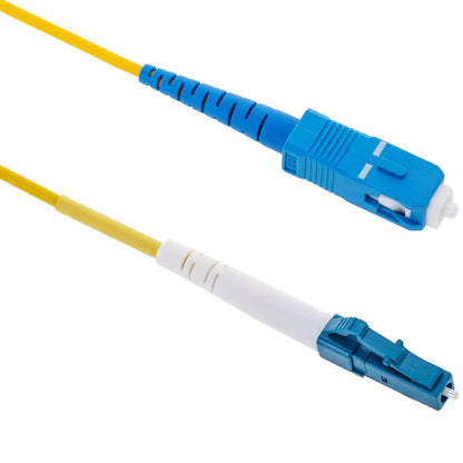 Cable de fibra óptica LC/UPC a SC/UPC monomodo simplex 9/125 G652D de 0,5 m OS2
