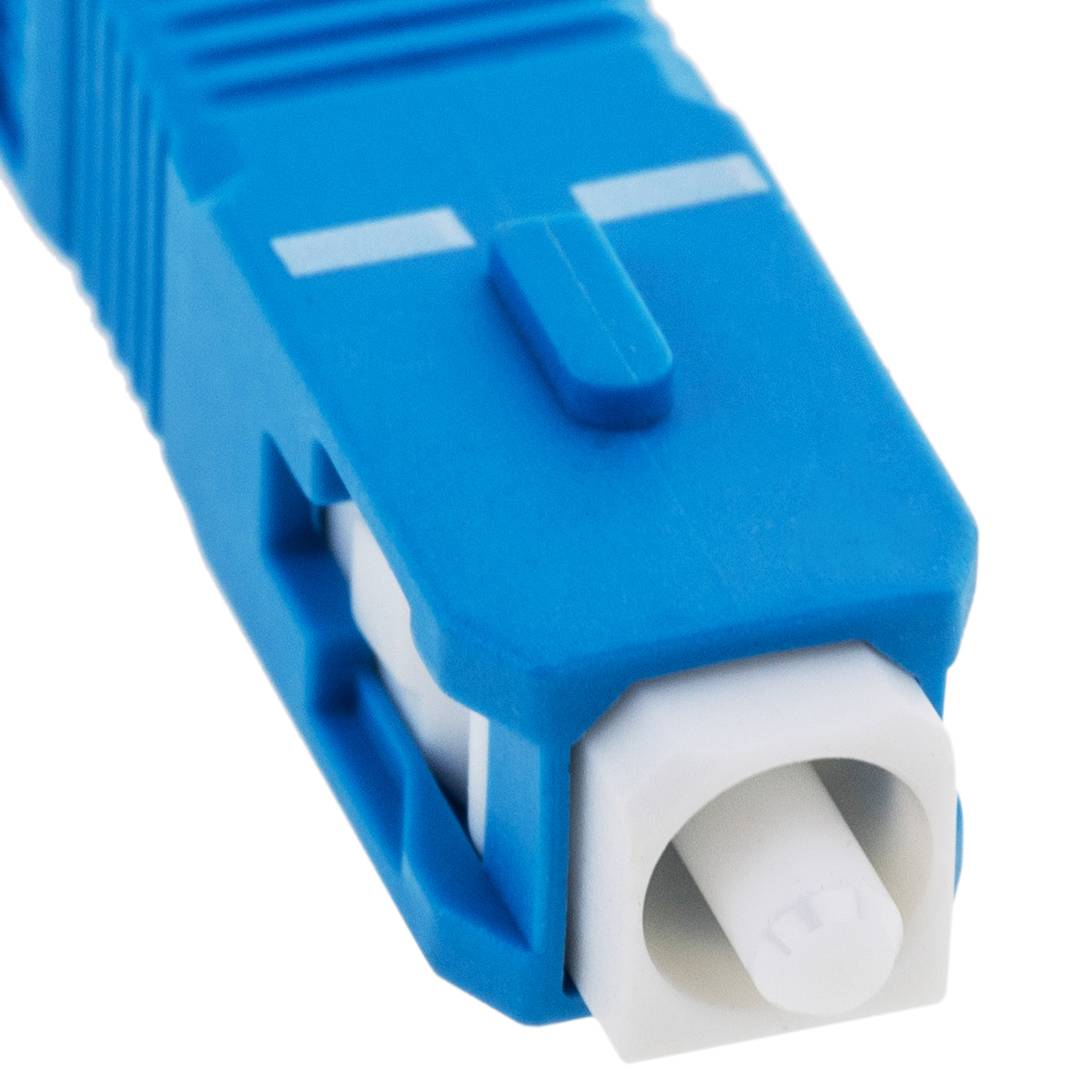 Cable de fibra óptica LC/UPC a SC/UPC monomodo simplex 9/125 G652D de 0,5 m OS2
