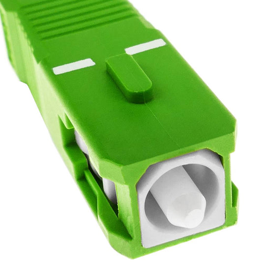 Cable de fibra óptica SC/APC a SC/APC monomodo SMF SX OS2 simplex 9/125 blindado amarillo de 3 metros