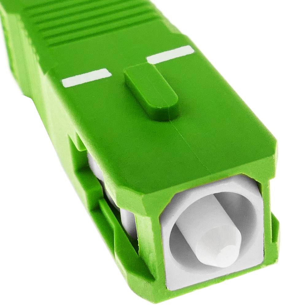 Cable de fibra óptica SC/APC a SC/APC monomodo SMF SX OS2 simplex 9/125 blindado amarillo de 20 m