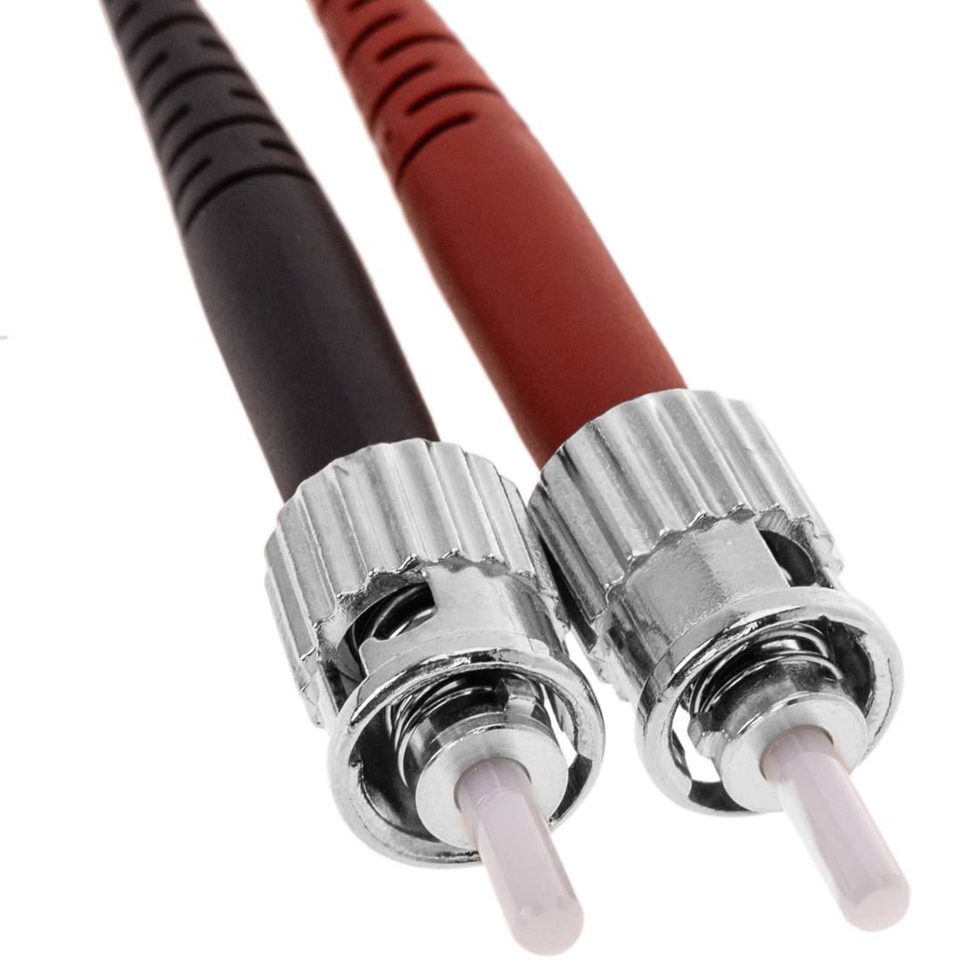 Cable de fibra óptica ST a SC multimodo duplex 62.5/125 de 1 m