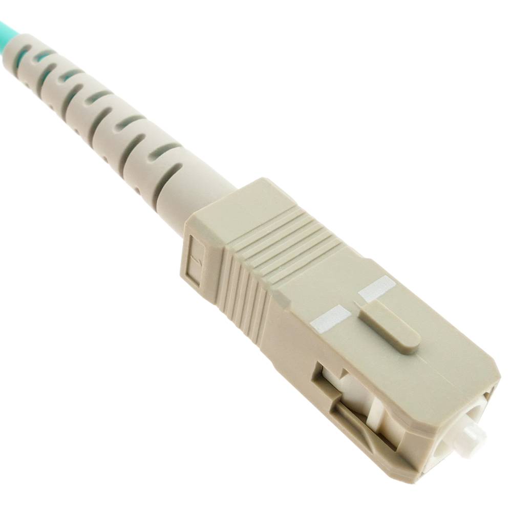 Cable de fibra óptica OM4 multimodo MMF simplex 50µm/125µm SC-SC de 50cm