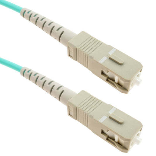 Cable de fibra óptica OM4 multimodo MMF simplex 50µm/125µm SC-SC de 2m