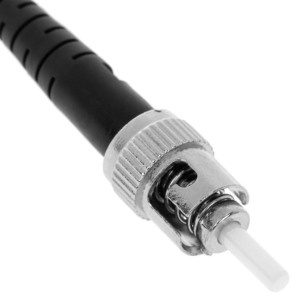 Cable de fibra óptica OM4 multimodo MMF simplex 50µm/125µm ST-ST de 3m