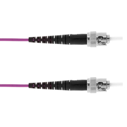 Cable de fibra óptica OM4 multimodo MMF simplex 50µm/125µm ST-ST de 3m