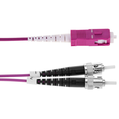 Cable de fibra óptica OM4 multimodo MMF simplex 50µm/125µm ST-SC de 2m