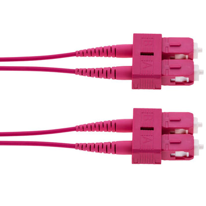 Cable de fibra óptica OM4 multimodo MMF duplex 50µm/125µm SC-SC de 1m