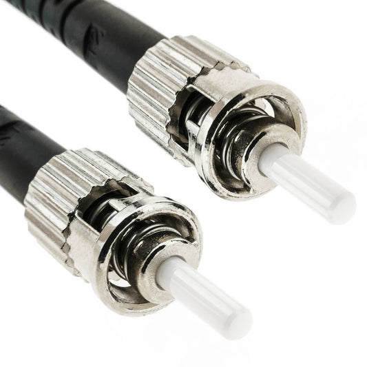 Cable de fibra óptica OM4 multimodo MMF duplex 50µm/125µm ST-ST de 7m