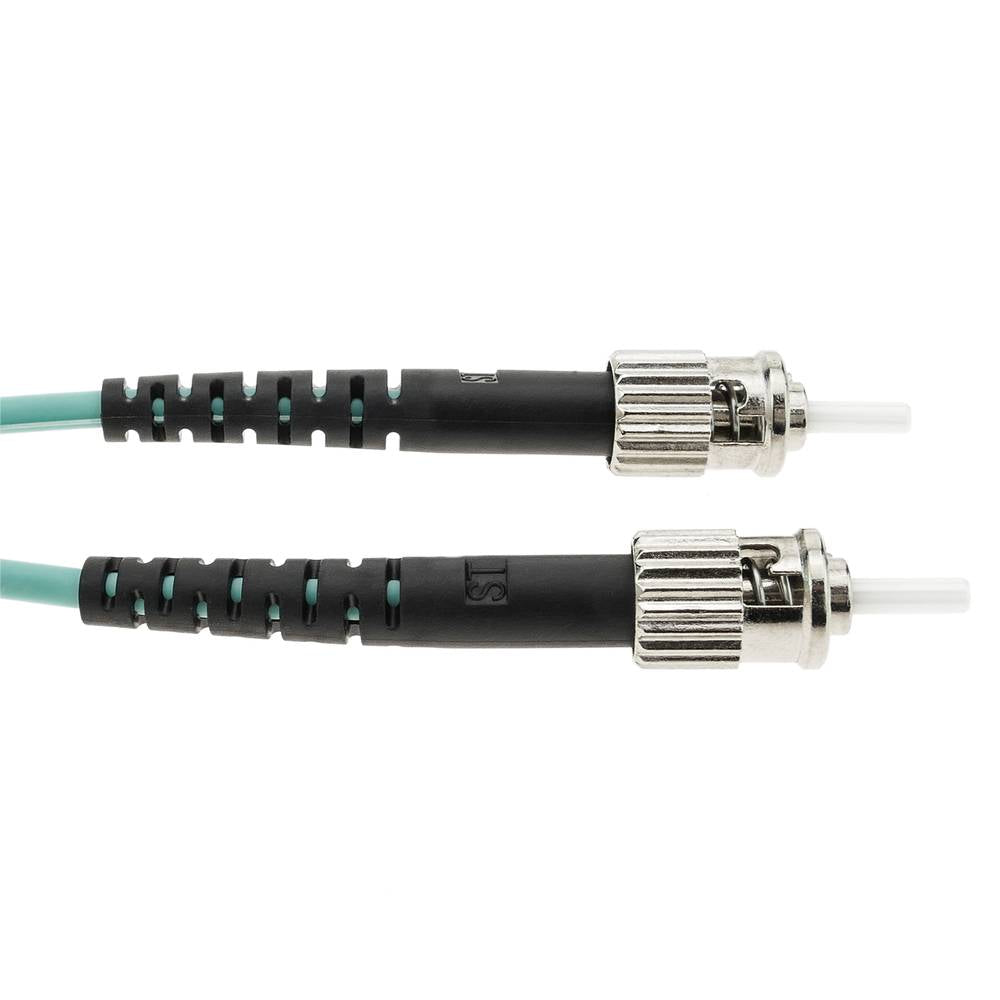 Cable de fibra óptica OM4 multimodo MMF duplex 50µm/125µm ST-ST de 7m