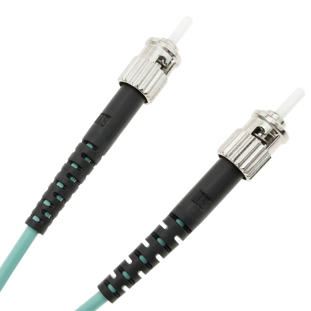 Cable de fibra óptica OM4 multimodo MMF duplex 50µm/125µm ST-ST de 7m