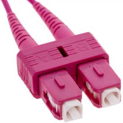 Cable de fibra óptica OM4 multimodo MMF duplex 50µm/125µm LC/PC-SC/PC de 5m
