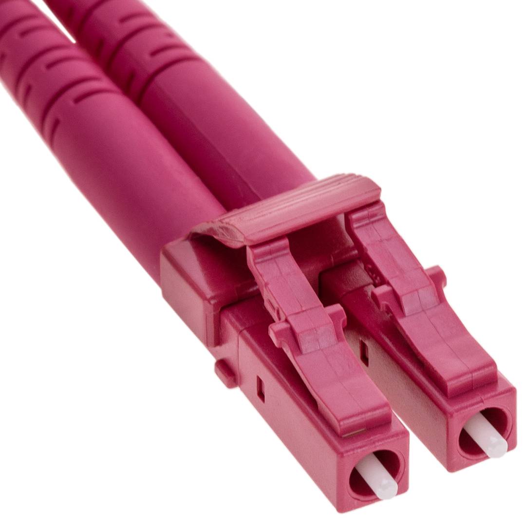 Cable de fibra óptica OM4 multimodo MMF duplex 50µm/125µm LC-SC de 15m