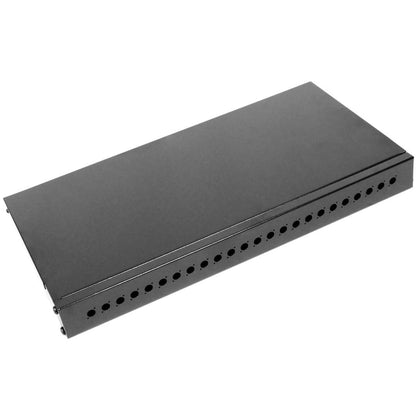 Patch Panel de fibra Óptica 1U negro de 24 FC